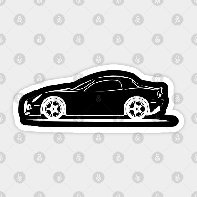 Alfa Romeo 8C Spider Competizione White Sticker by PauHanaDesign